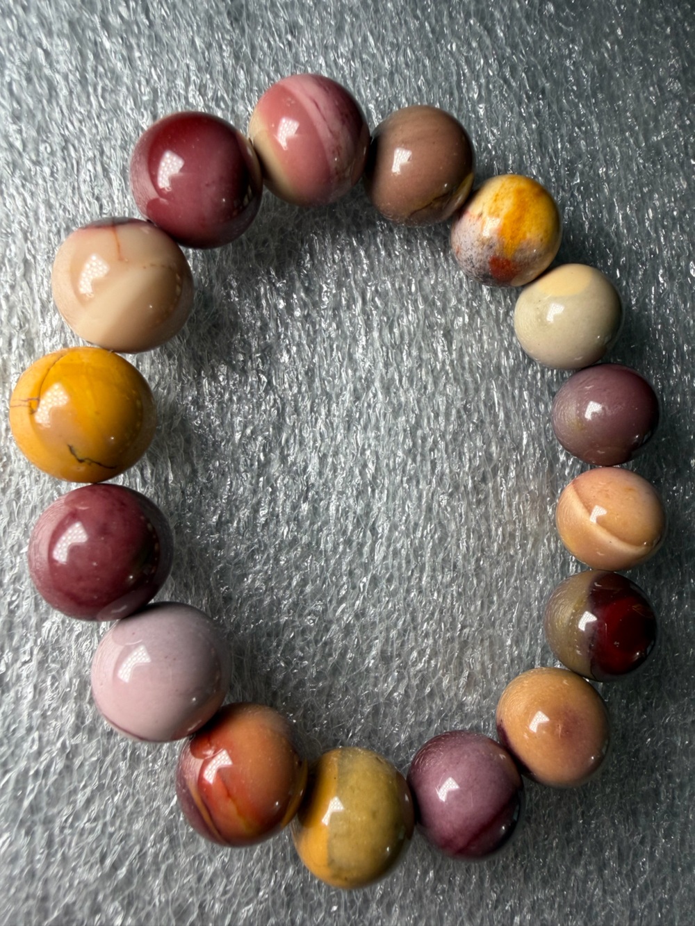 Beautiful High Quality Australian Mookaite Jasper Natural Crystal Bracelet